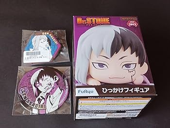 Dr.STONE ドクターストーン あさぎりゲン Dr.STONE 描き下ろし 缶バッジ あさぎりゲン[エムズファクトリー